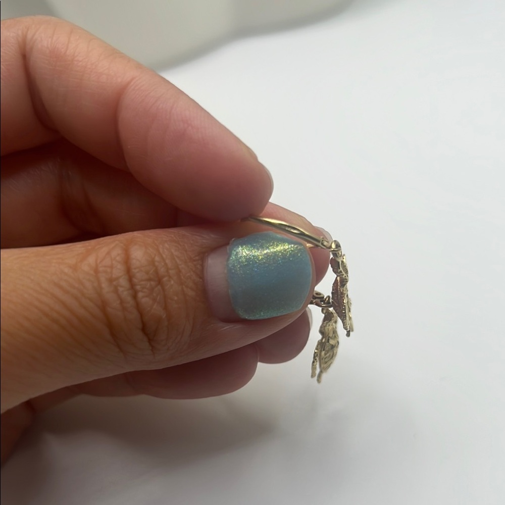 14kt solid Gold lucky turtle Drop Earrings - Picture 6 of 8